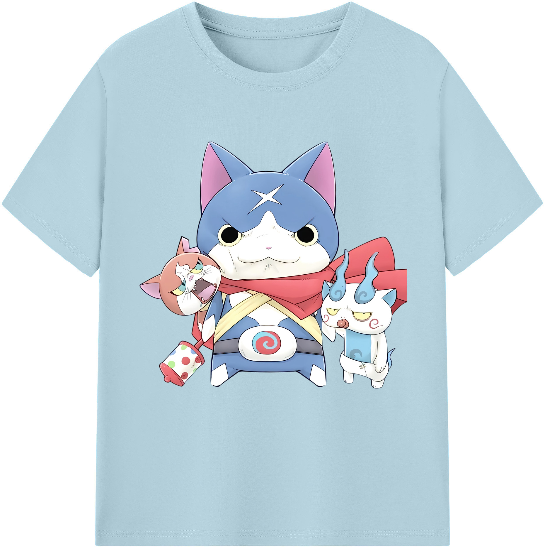 （画像用） 妖怪ウォッチ Yo-kai Watch 綿100％半袖Tシャツ（フロントプリント）